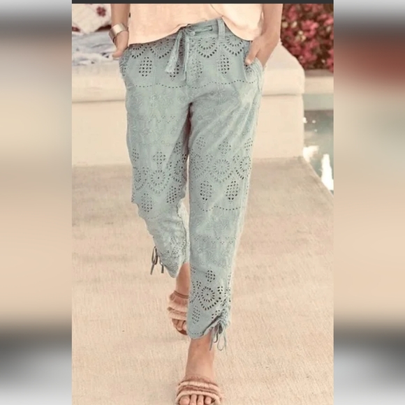 Sundance Cotton Pink Pants For Women Size 12 - Picture 2 of 16